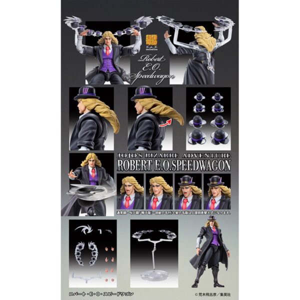 JoJo's Bizarre Adventure Phantom Blood Super Action Statue Robert E. O. Speedwagon - Image 7
