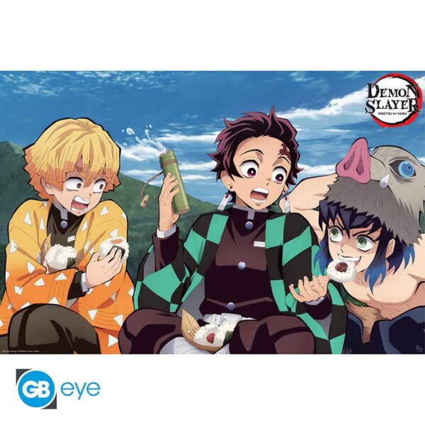 Demon Slayer Tanjiro, Zenitsu, Inosuke Plakát